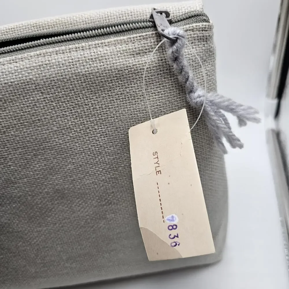 Vintage Aspects Canvas Clutch New With Tag 1960's 9in X 14in Rare - Picture 8 of 9